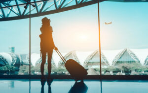 Woman at Thailand airport